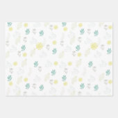 Blumen Geschenkpapier Set (Vorderseite)