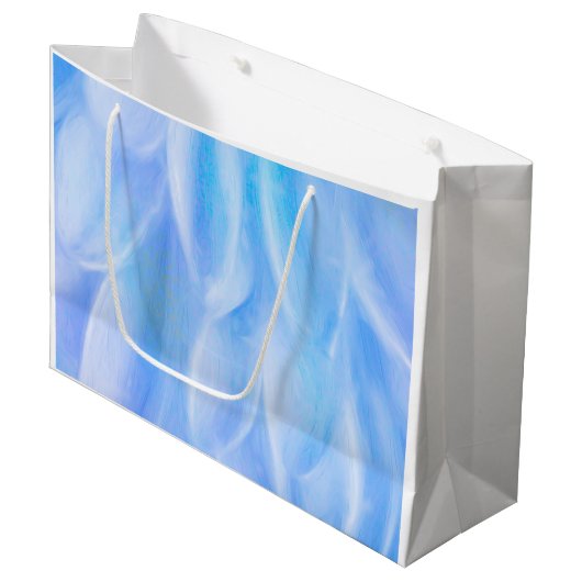 Blumen-Geschenktasche - Groß Große Geschenktüte (Vorderseite Schrägansicht)