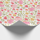 Blumen-Geschenkverpackungspapierrolle Geschenkpapier (Ecke)