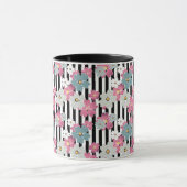 Blumen, gestreift tasse (Zentrum)