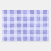 Blumen-Gingham-Punkte-Mehrfarbiges Muster-Decoupag Geschenkpapier Set (Vorderseite 2)