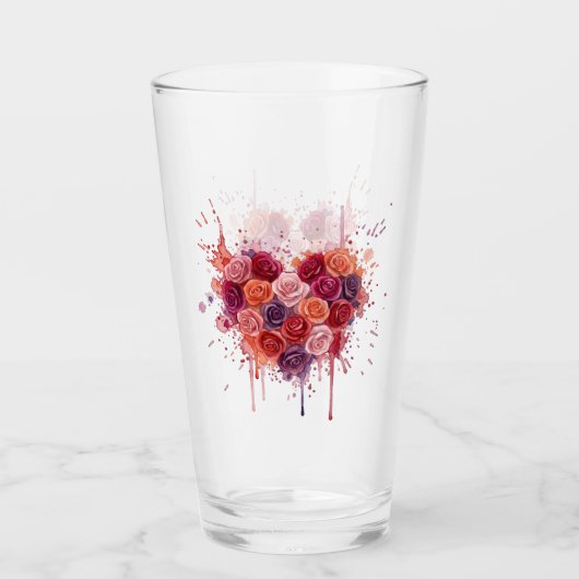 Blumen Glas (Vorderseite)