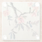 Blumen Glasuntersetzer (Rückseite)