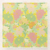 Blumen Glasuntersetzer (Vorderseite)