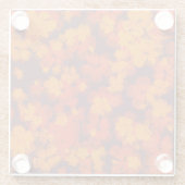 Blumen Glasuntersetzer (Rückseite)