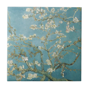 Blumen Gogh Zweige Mandelblüten Natur Fliese