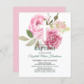 Blumen & Gold/BUDGET - Taufe für Mädchen. (Vorne/Hinten)