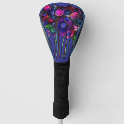 Blumen Golf Headcover (Vorderseite)