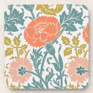 Blumen, Grafik Vintage-Kunst Getränkeuntersetzer