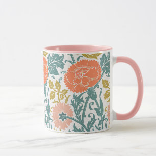 Blumen, Grafik Vintage-Kunst Tasse