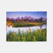 Blumen | Grand Teton National Park, Wyoming Fleecedecke (Vorderseite (Horizontal))