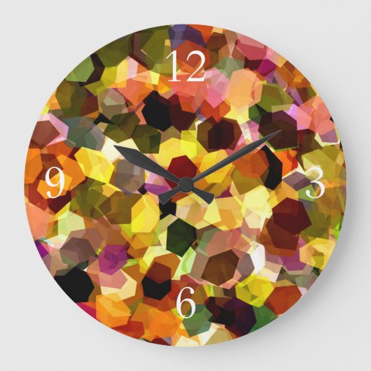 BLUMEN GROßE WANDUHR (Vorderseite)