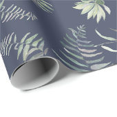 Blumen Grün Schleifpapier Geschenkpapier (Rolleneckpunkt)