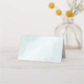 Blumen Grüne botanische Hochzeit Platzkarte (Rückseite)