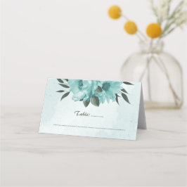 Blumen Grüne botanische Hochzeit Platzkarte