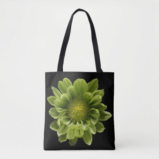 Blumen | Grünes Chrysanthemum Tasche (Vorderseite)
