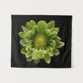 Blumen | Grünes Chrysanthemum Wandteppich (Vorderseite (Horizontal))
