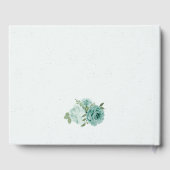 Blumen Grünpflanzen botanische Hochzeit Gästebuch (Rückseite)