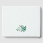 Blumen Grünpflanzen botanische Hochzeit Gästebuch (Rückseite)