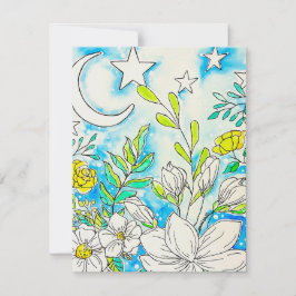 Blumen Grußkarte Feiertagskarte