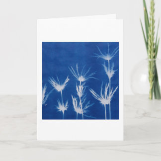 Blumen-Grußkarte mit leerem Innenraum  Karte