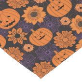 Blumen-Halloween Kurzer Tischläufer (Ecke)