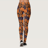 Blumen-Halloween Leggings (Rückseite)