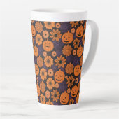 Blumen-Halloween Milchtasse (Rechte Ecke)