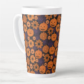 Blumen-Halloween Milchtasse (Linke Ecke)