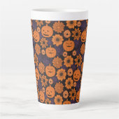 Blumen-Halloween Milchtasse (Vorderseite)