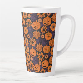 Blumen-Halloween Milchtasse