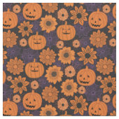Blumen-Halloween Stoff (Nahaufnahme)
