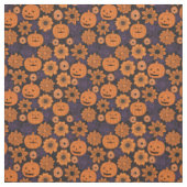 Blumen-Halloween Stoff (Muster)