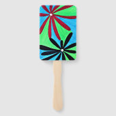 Blumen-Handfächer Fächer (Rückseite)