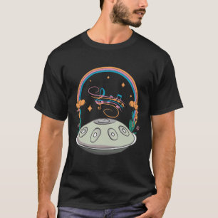 Blumen-Handpan-Hang-Trommel-Yoga-Musikinstrument T-Shirt