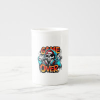 Blumen-Hasen-Keramik-Tasse
