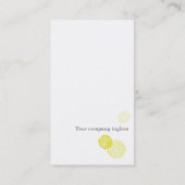 Blumen-Hauch-Grün-Geschäfts-Karte Visitenkarte (Rückseite)