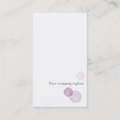 Blumen-Hauch-lila Geschäfts-Karte Visitenkarte (Rückseite)