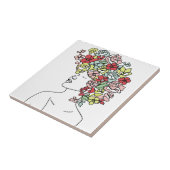 Blumen Head Tile Lulu Fliese (Seite)