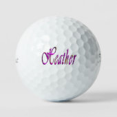 Blumen-Heather-Name, Golfball (Vorderseite)