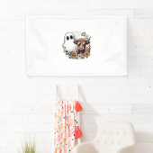 Blumen-Herbst-Hochlandkuh-Geist Banner (Insitu)