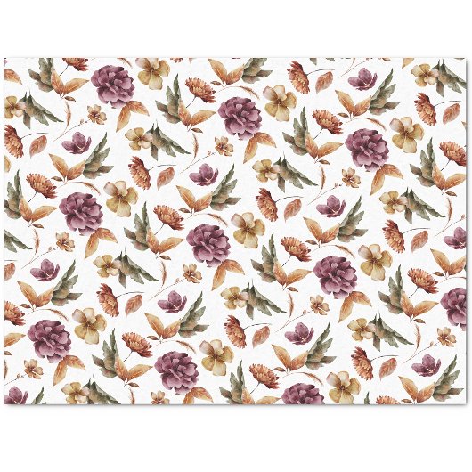 Blumen Herbst Seidenpapier