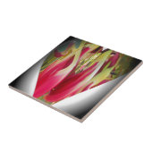 Blumen-Herz-Kunst-Druck Fliese (Seite)