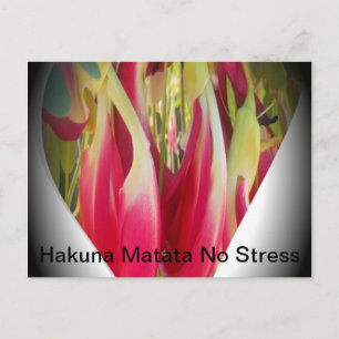 Blumen-Herz-Kunstposter Postkarte