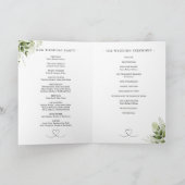 Blumen-Herz-Schrift Hochzeit Programm (Innenseite)