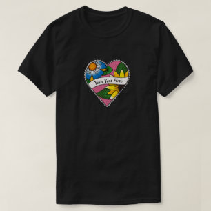 Blumen-Herz-Tattoo - Erstelle dein eigenes T-Shirt