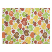 Blumen-Herzen-Muster Rosa Tischdecke (Vorderseite (Horizontal))