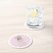 Blumen Hochzeit Dusche Teeparty Papierservietten U Runder Pappuntersetzer (Vor Ort)