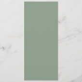 Blumen-Hochzeit im Aquarell Menükarte (Rückseite)