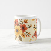 Blumen-Hochzeitsgeschenktasse Kaffeetasse (VorderseiteRechts)